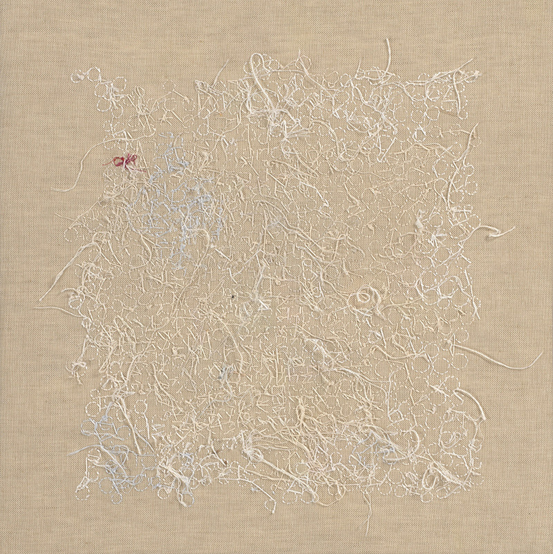 Inside Out, 47 x 47 cm, silk on linen, 2014